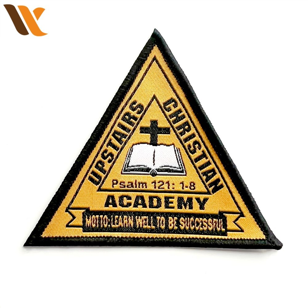 Preppy Braided Patch Of Yellow Triangles 3