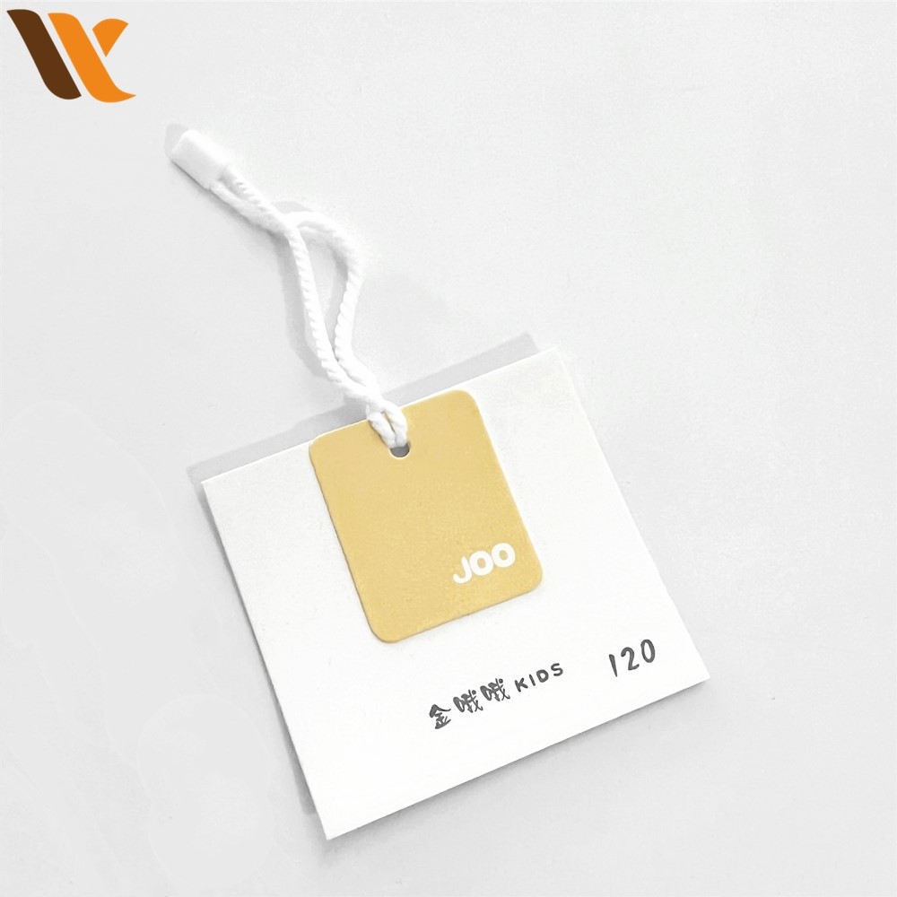 Customized Square White Paper Hang Tag 2